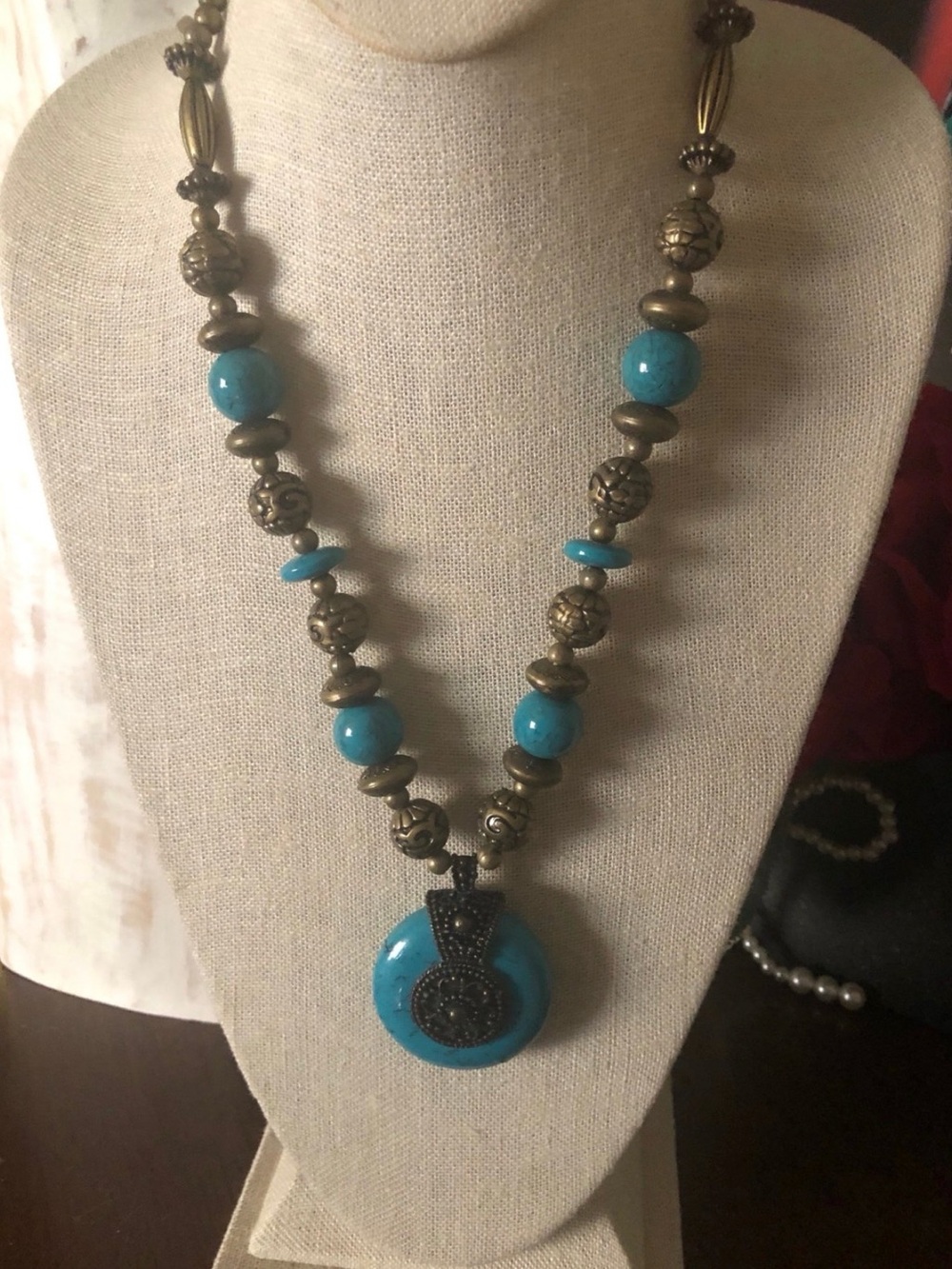 Turquoise Beaded Necklace